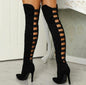 High Boots Winter Shoes - Black Style 4 35 - heeled boots