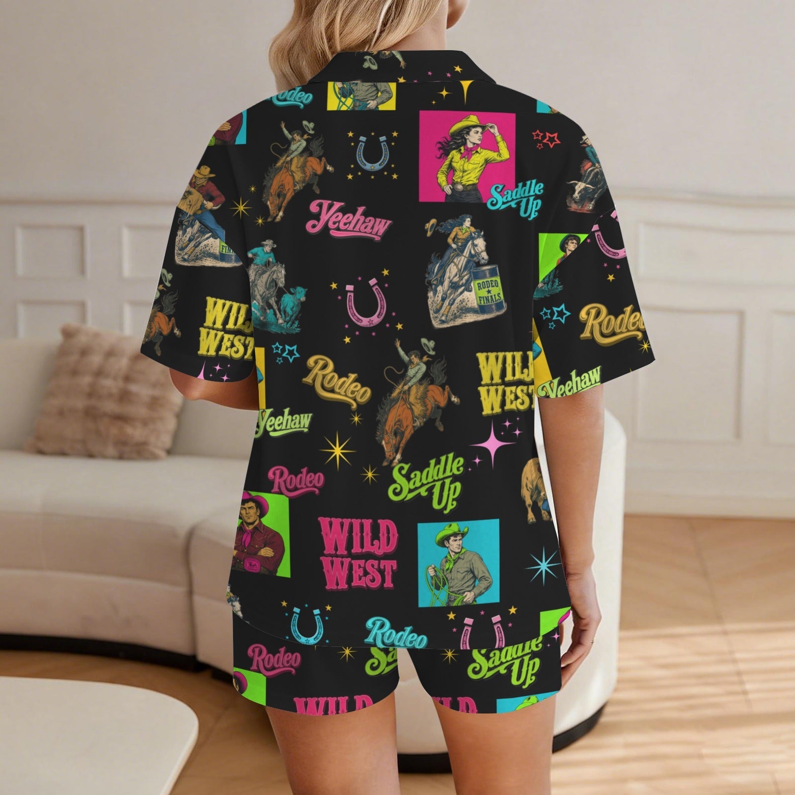 Baha Ranch The Last Roundup Short Pajama Set - - Sleepwear