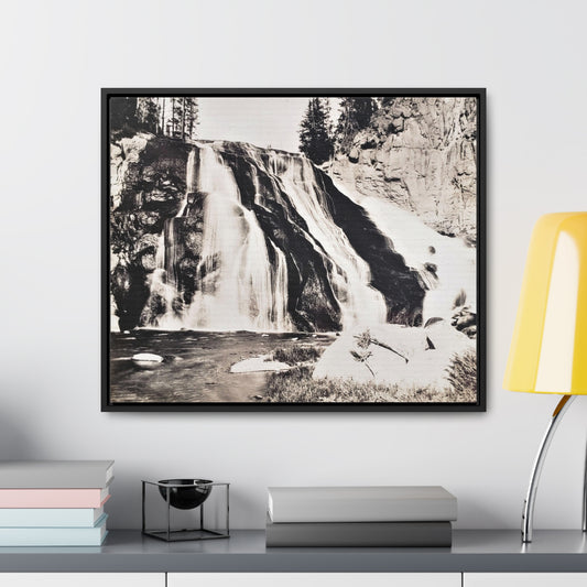 Gibbon Falls Yellowstone Gallery Canvas Wraps, Horizontal Frame