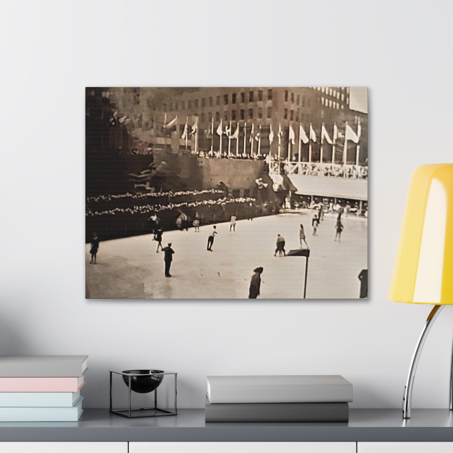 Rockefeller Plaza Easter 1945 Canvas Gallery Wraps