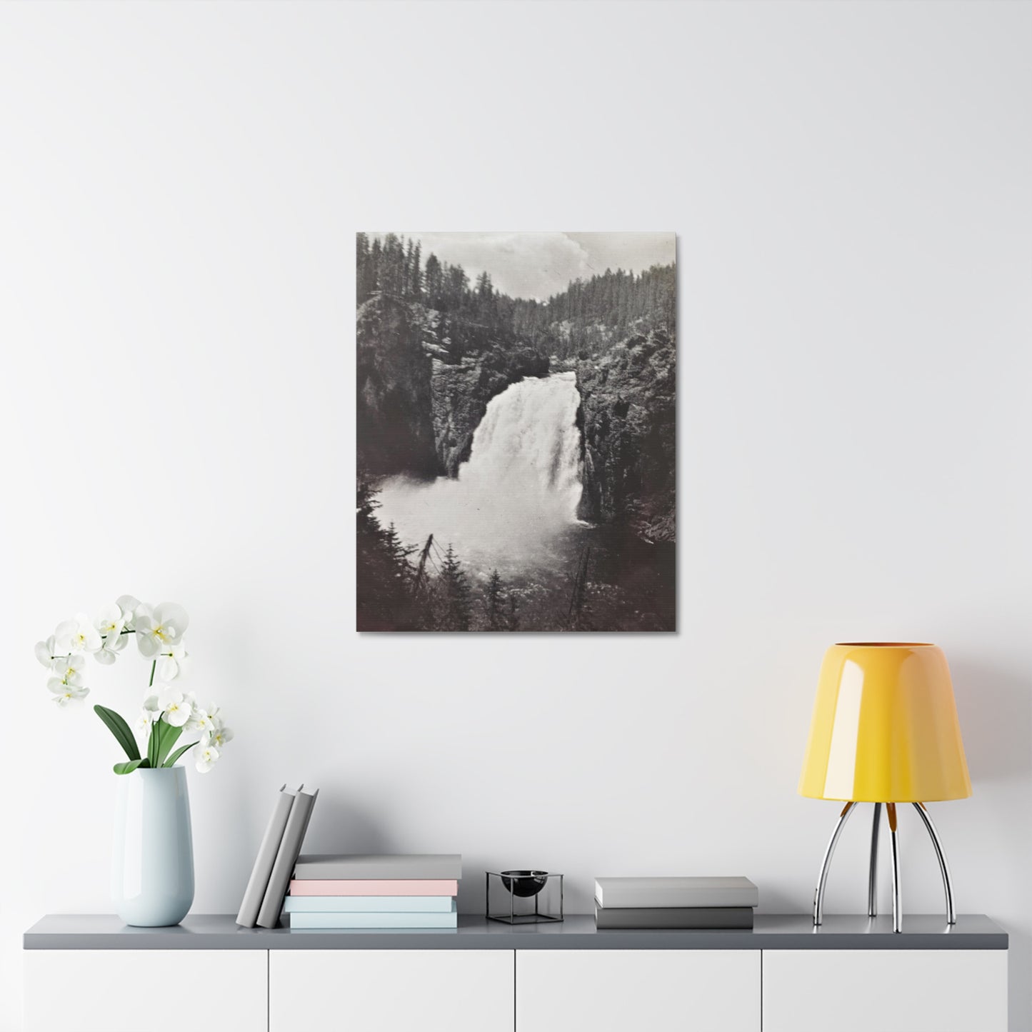 Upper Falls Yellowstone Stretched Canvas