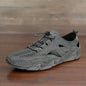 Leather Hollow Outdoor Sports Comfortable Mens Casual Shoes Grey