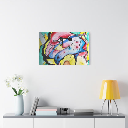 3rd Eye Sundae Satin Canvas Stretched - Kia Day Design