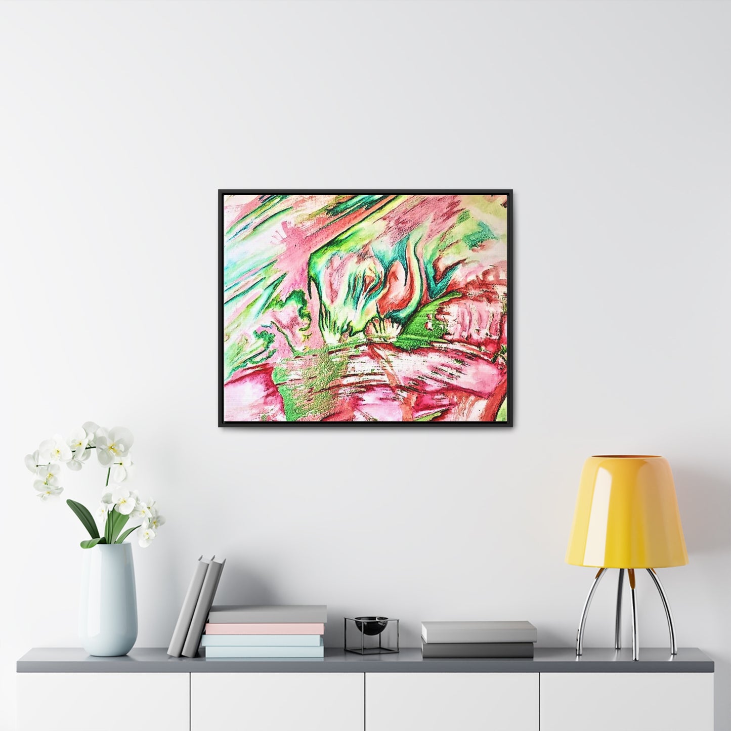 Pink Forest Gallery Canvas Wraps, Horizontal Frame