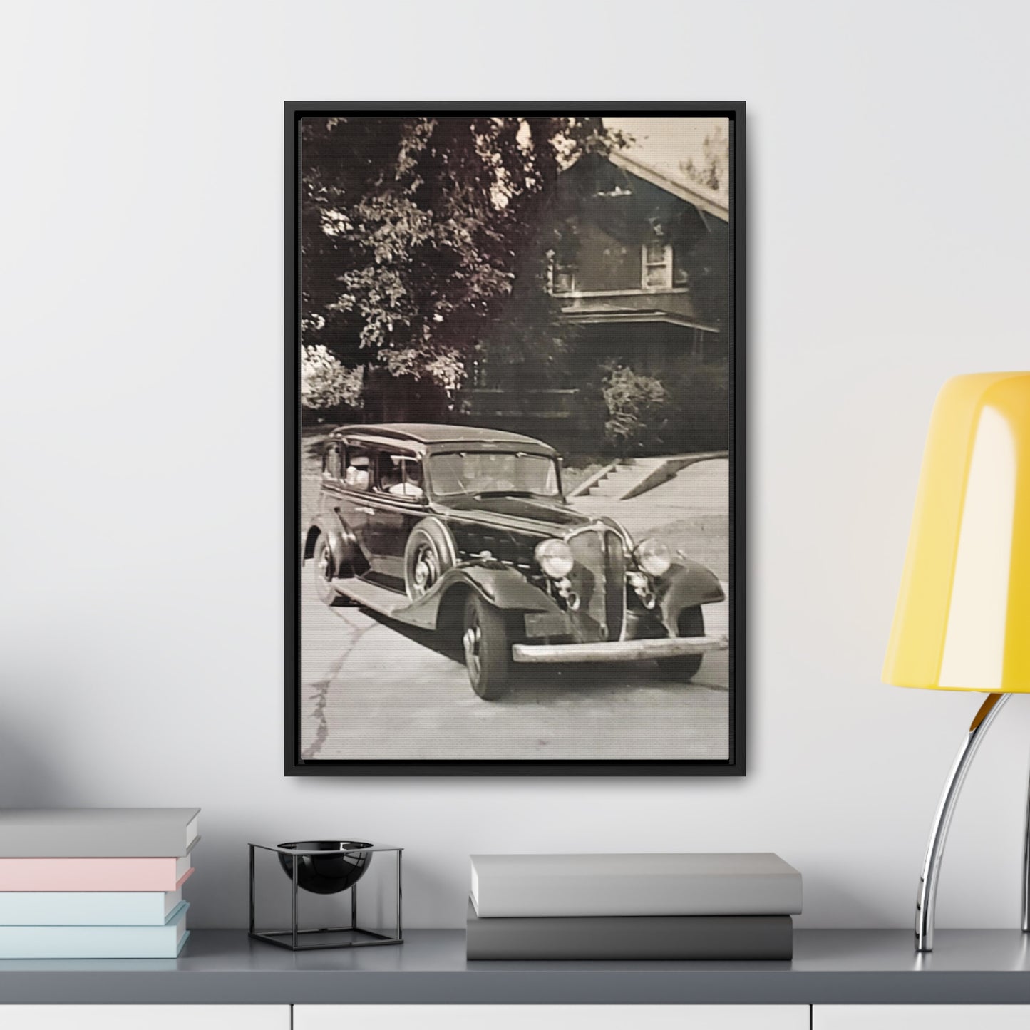 Classic Car Gallery Canvas Wraps, Vertical Frame