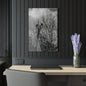 Black & White Buzzards in Winter Trees French Cleat Hanging - 20″ x 30″ (Vertical) 0.25'' - Home Decor