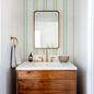 Veda (Teal and Yellow) Wallpaper - Peel & Stick LUXE - Wallpaper