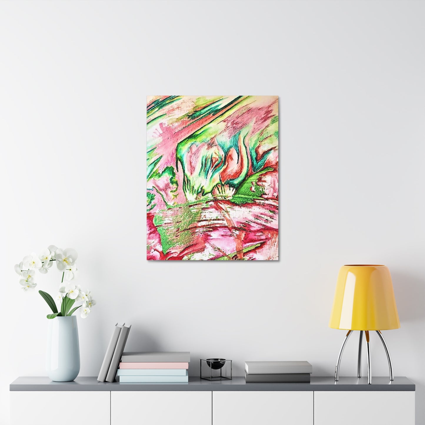 Pink Forest Stretched Canvas