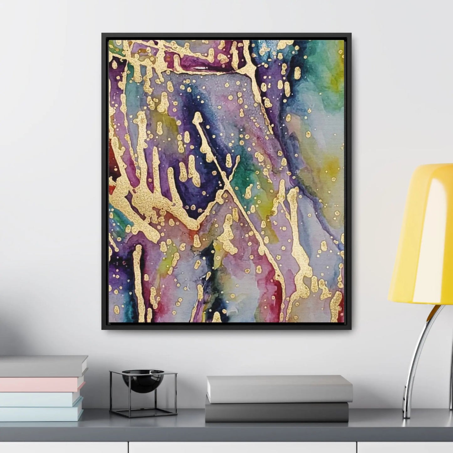 Purple Rain Gallery Canvas Wraps, Vertical Frame