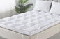 WhatsBedding 3 Inch Memory Foam Mattress Topper Queen Size - White (Multi Layer Filling) Queen - mattress pad