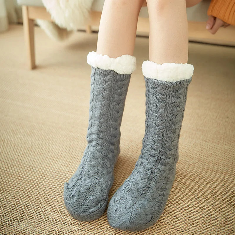 Warm Cozy Fuzzy Fluffy Cozy Socks Non Slip Floor Socks Thick Thermal Socks