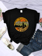 I'm Hiding From Stupid People Camping Scenery Women's Tops Hip-hop Fashion Street See size chart under “more details” - Black - Tops