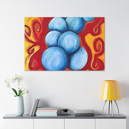 Blue Balls Canvas Gallery Wraps