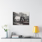 Yellowstone Bear Car Stretched Canvas 1.5" 30″ x 24″