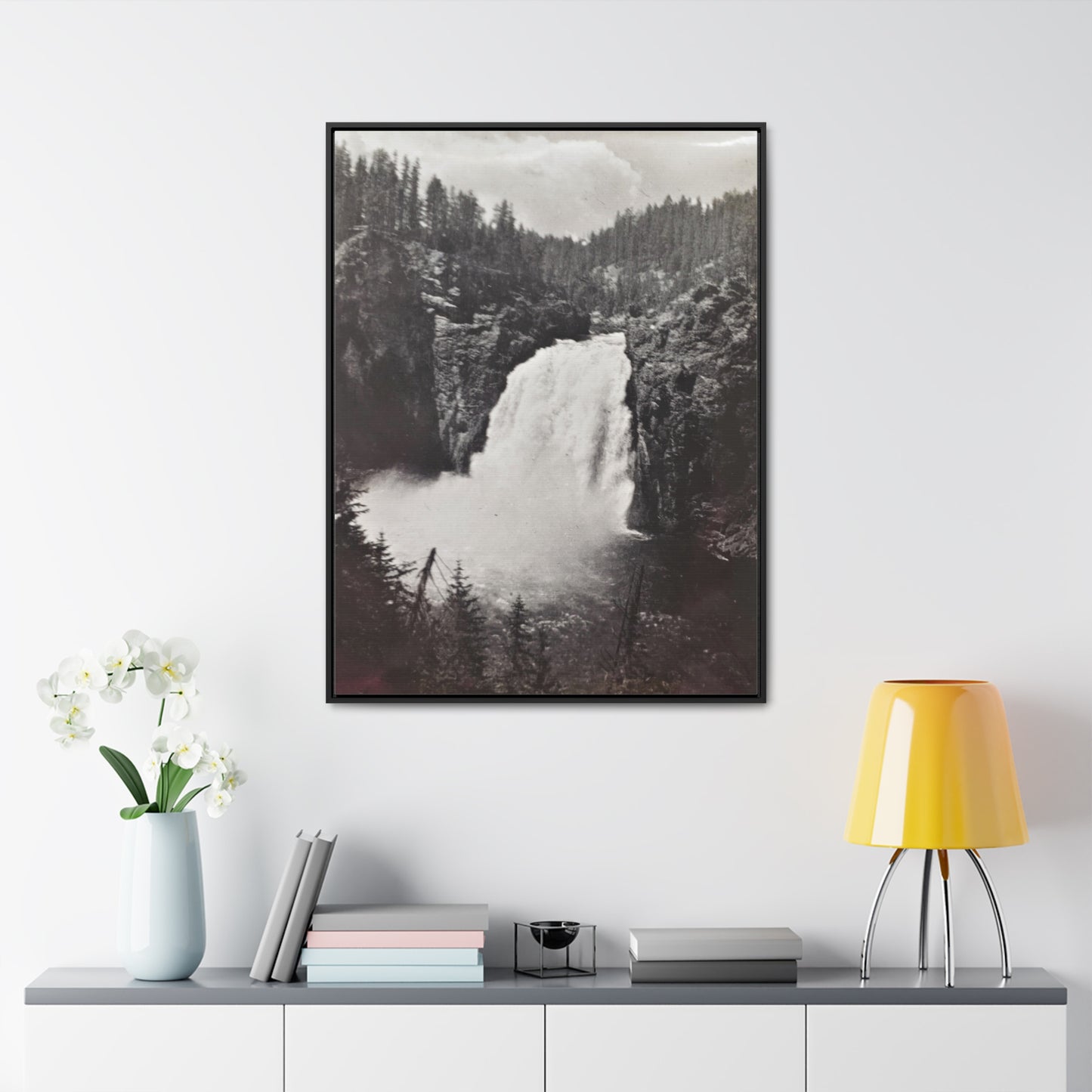 Upper Falls Yellowstone Gallery Canvas Wraps, Vertical Frame