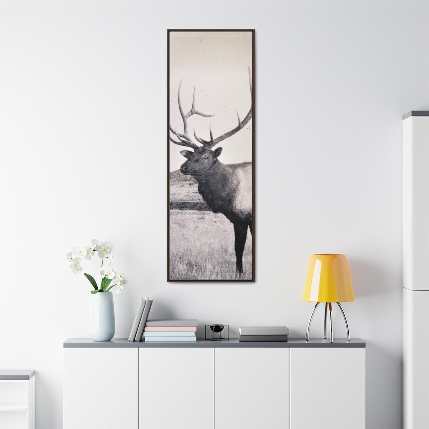 Yellowstone Bull Elk Gallery Canvas Wraps, Vertical Frame