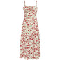 French Vintage Floral Strap Dress - L24149 L - dress
