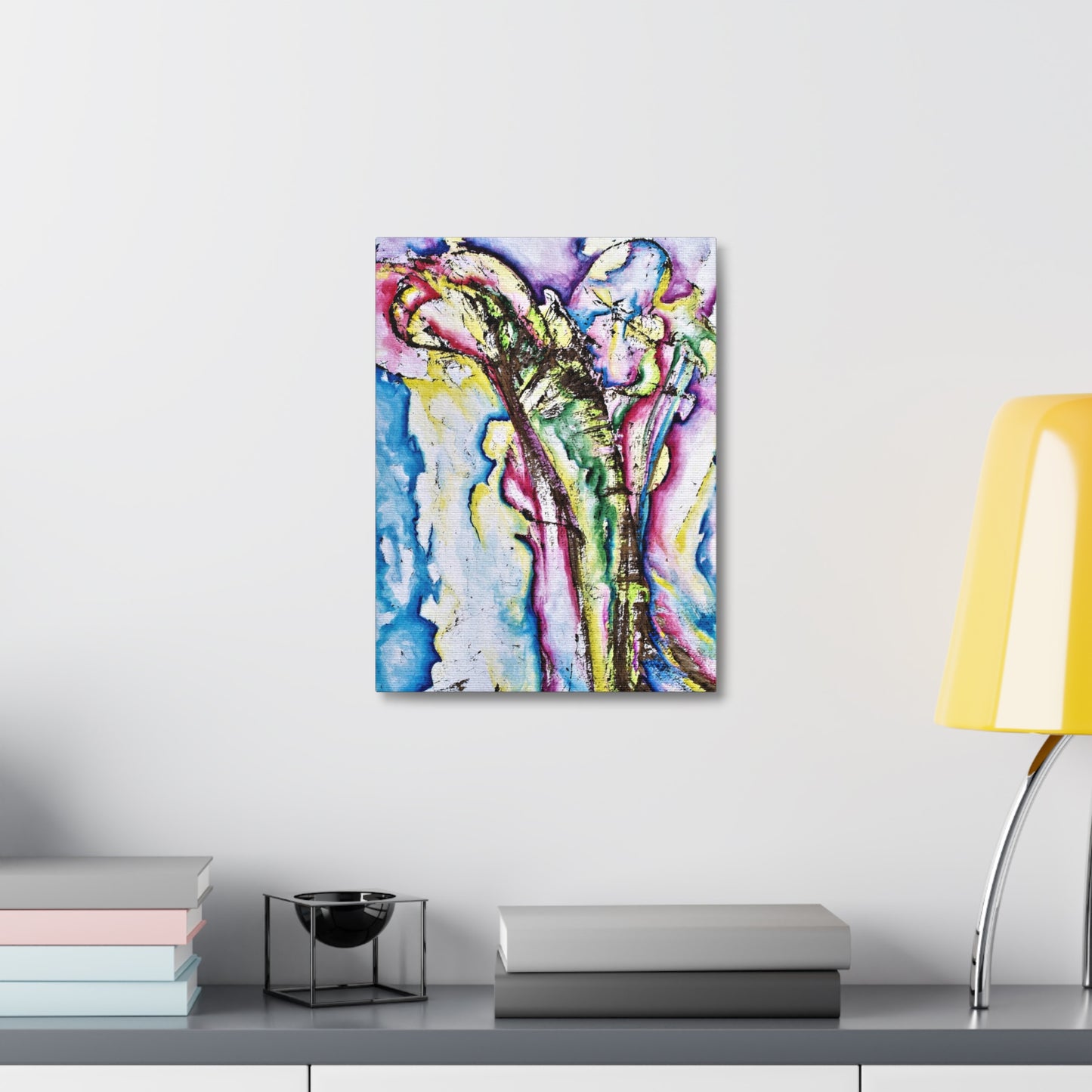 Calla Lilies Stretched Canvas