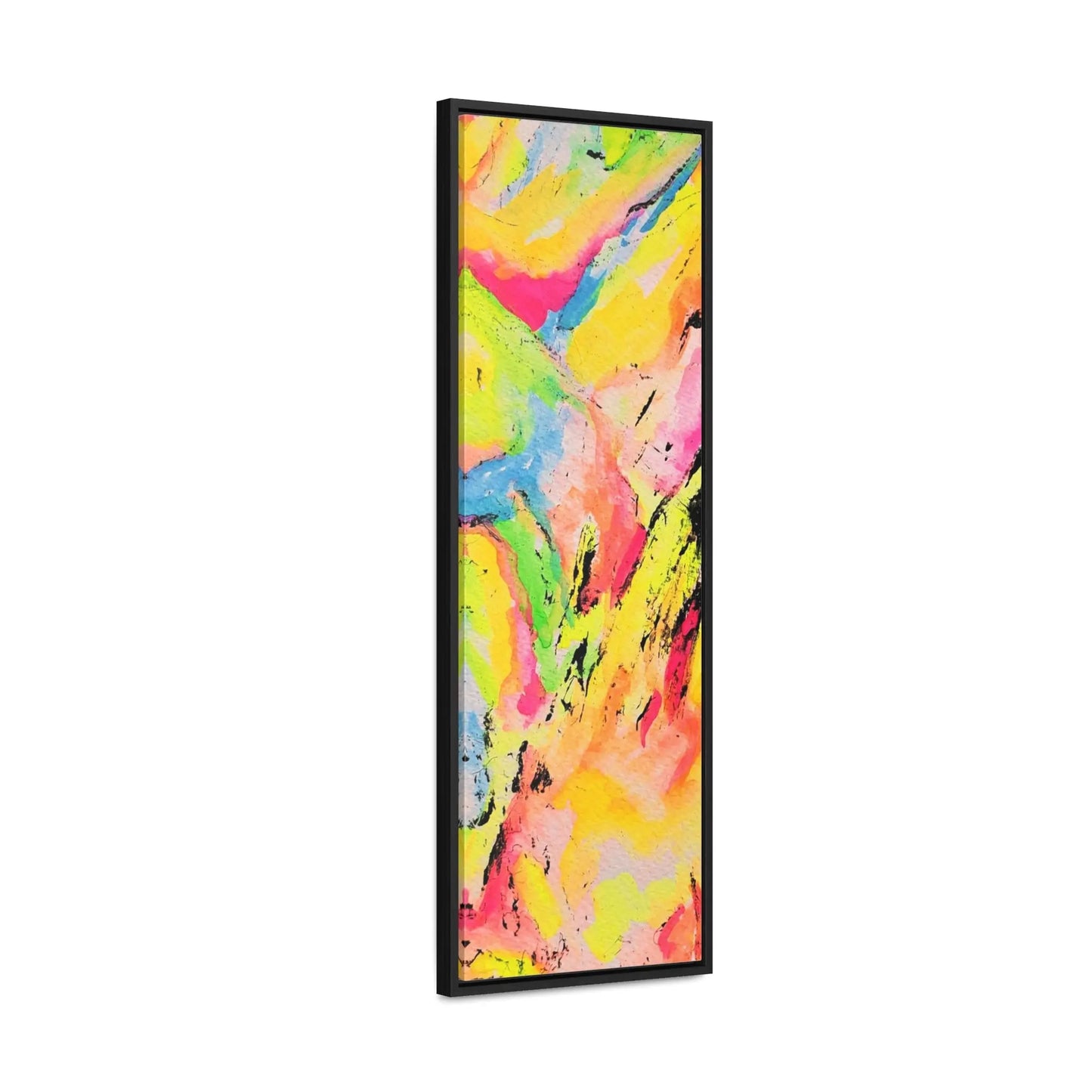 Neon Fire Gallery Canvas Wraps, Vertical Frame