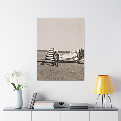Army Pursuit Plane Ames Airport 1939 Canvas Gallery Wraps 30″ x 40″ 1.25"