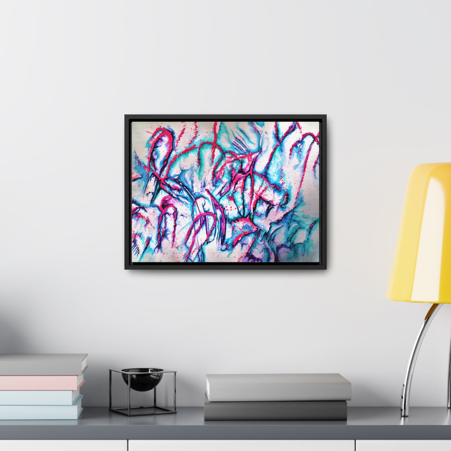 Pink Jellyfish Gallery Canvas Wraps, Horizontal Frame