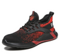 Black & Red Summer Safety Shoes - Black red - shoes
