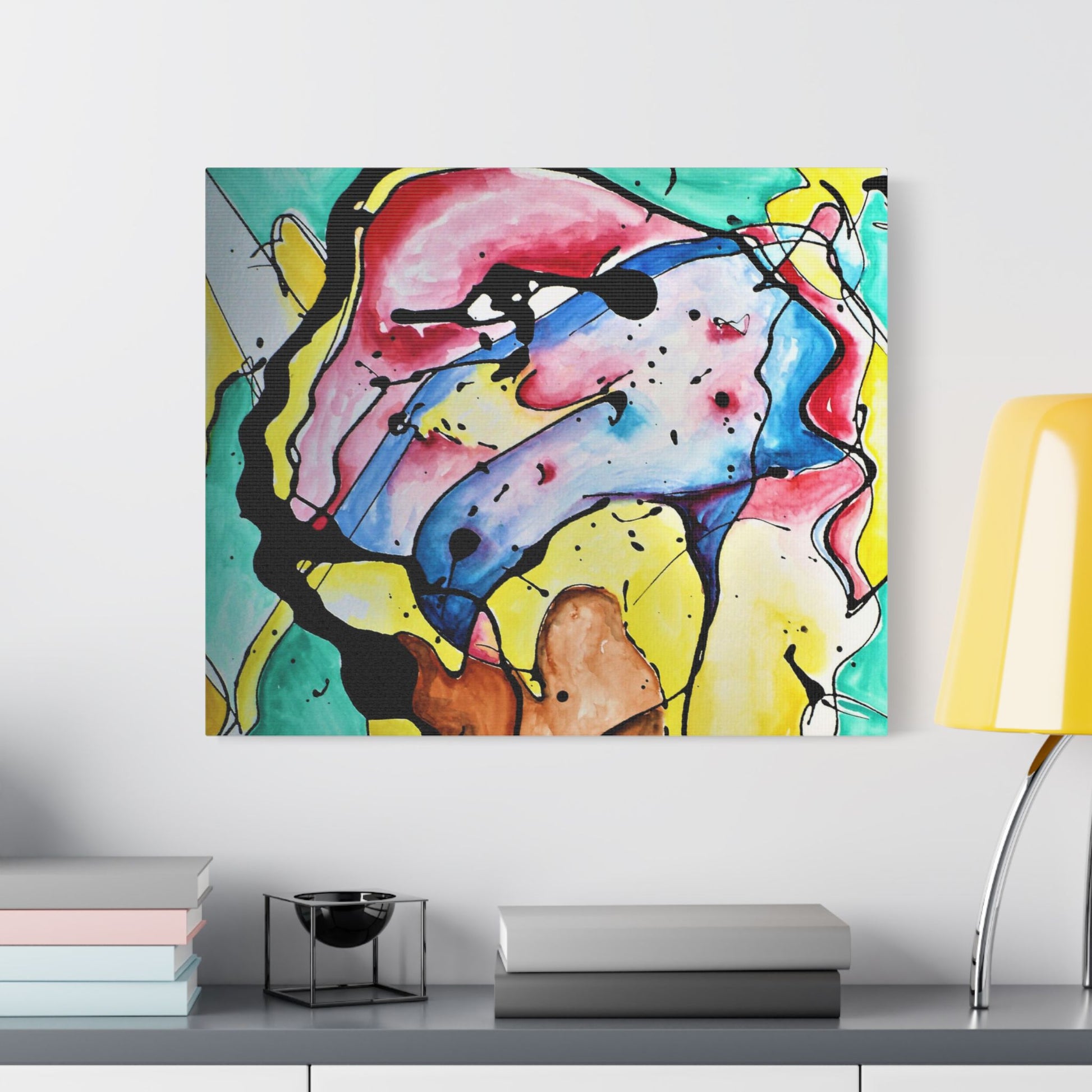 3rd Eye Sundae Satin Canvas Stretched - Kia Day Design