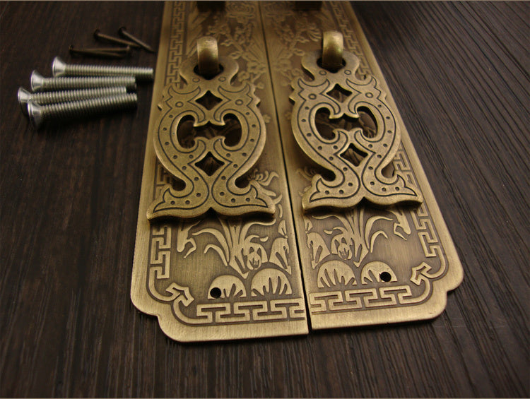 Vintage Pure Copper Antique Chinese Furniture Pure Copper Handle- FLIPSTYLEZLLC- {{Product type}}
