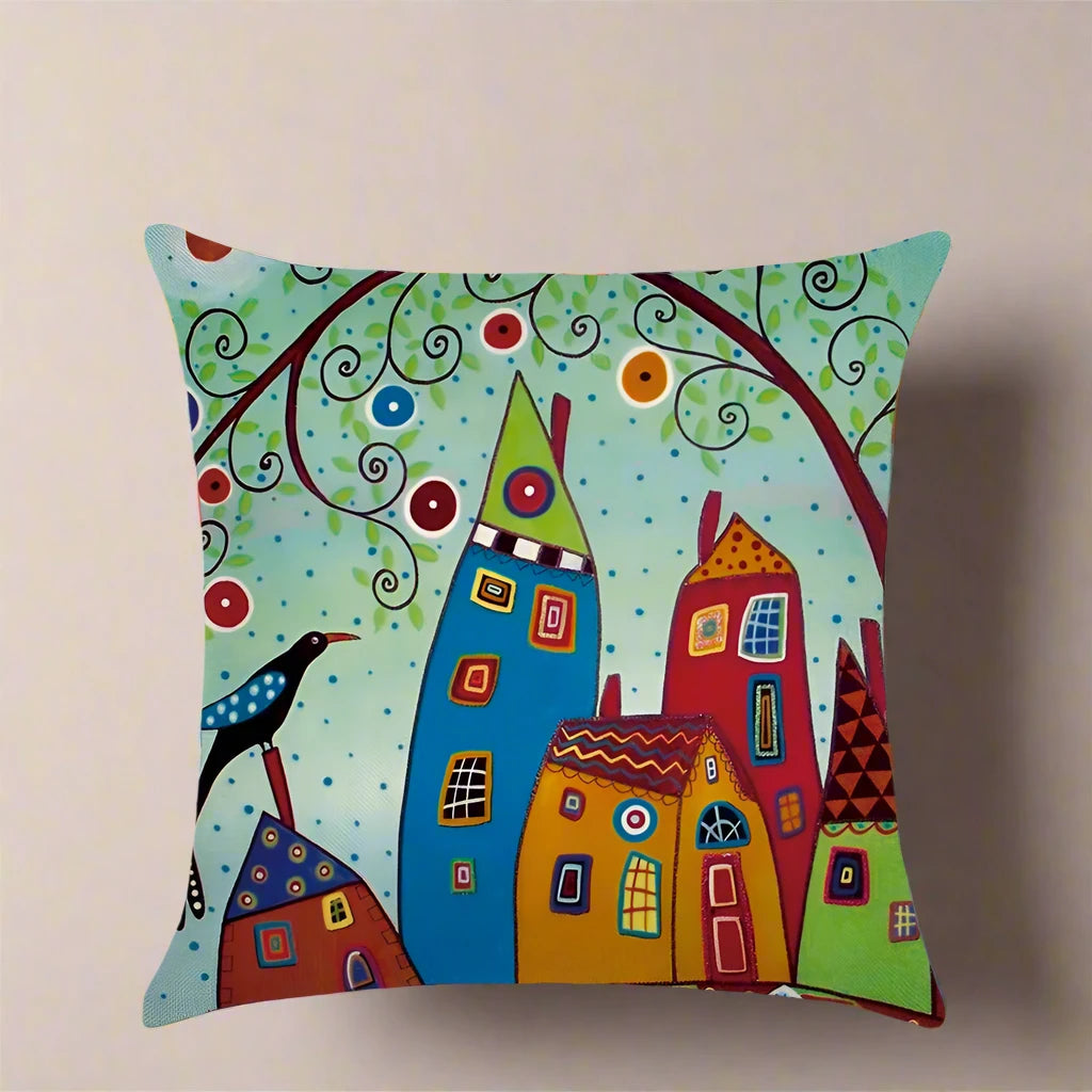 Fashion Pillow Cases Fabric Linen Home Pillow Case Cover Cushion