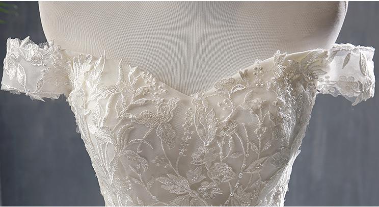 Elegant Mermaid Lace Bridal Gown - - dress