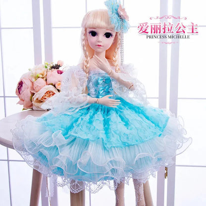 60cm Large Doll Full Set 15 Joint Doll 60cm10 Multicolor