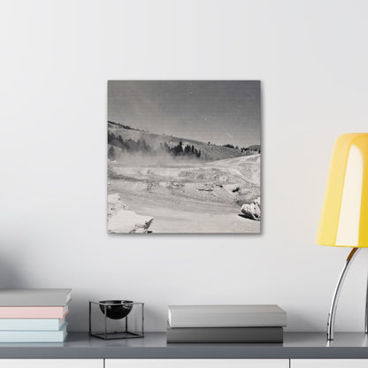 Mammoth Hot Springs Canvas Gallery Wraps 16″ x 16″ 1.25"