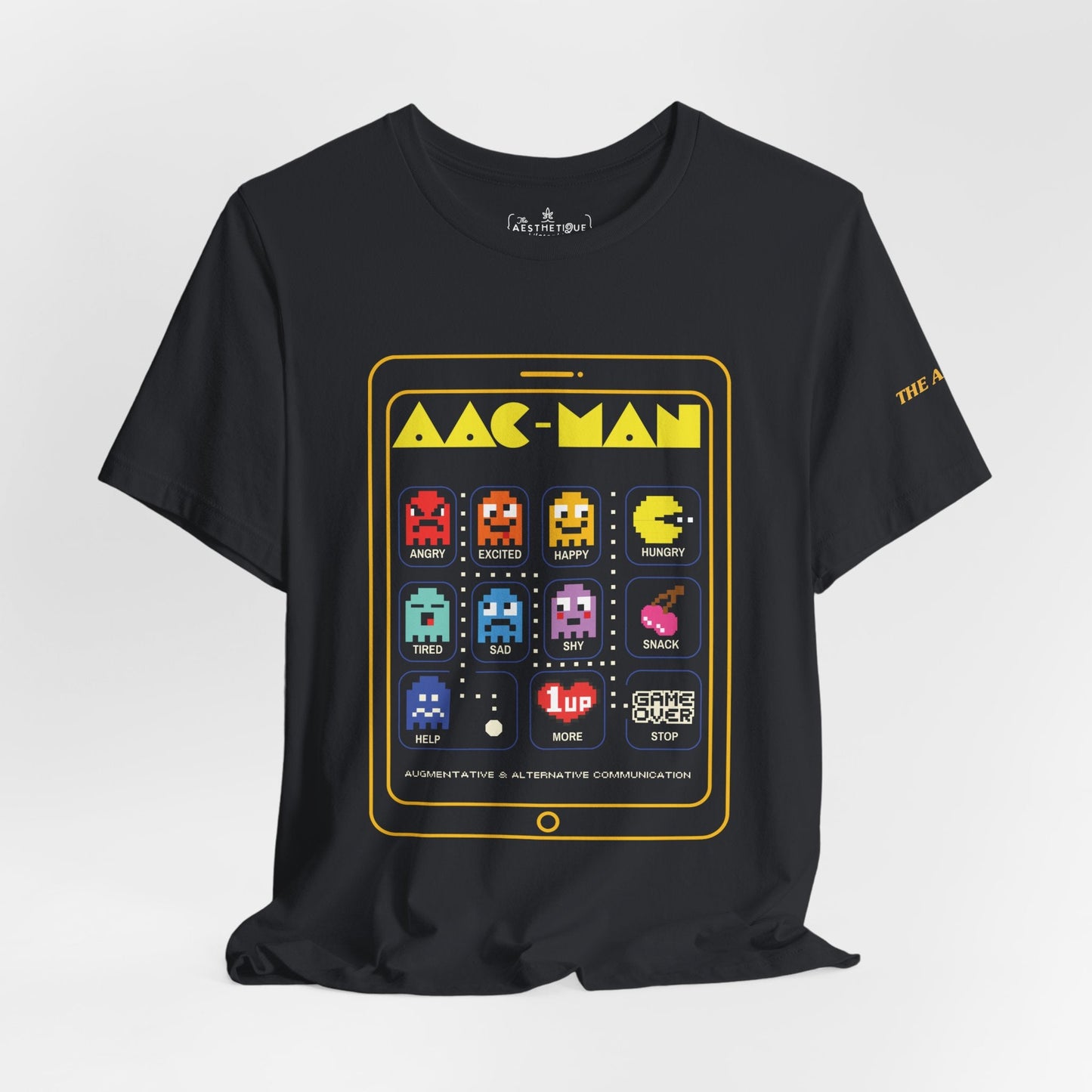AAC Man - Communication - Retro Gaming Style - Adult Unisex Jersey Short Sleeve Tee- The Aesthetique Philosophie- {{Product type}}