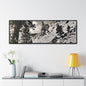 Eagles Nest Rock Yellowstone Gallery Canvas Wraps Horizontal Frame 60″ x 20″ Black 1.25"