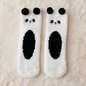 Cartoon Coral Fleece Warm Socks - White One size - socks