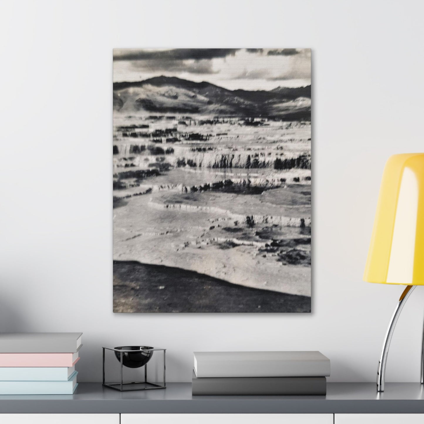 Springs at top of Jupiter Terrace Yellowstone Canvas Gallery Wraps 18″ x 24″ 1.25"