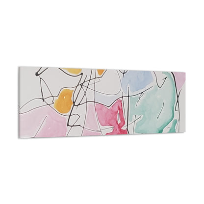 Abstract Face Canvas Gallery Wraps 60″ x 20″ 1.25"