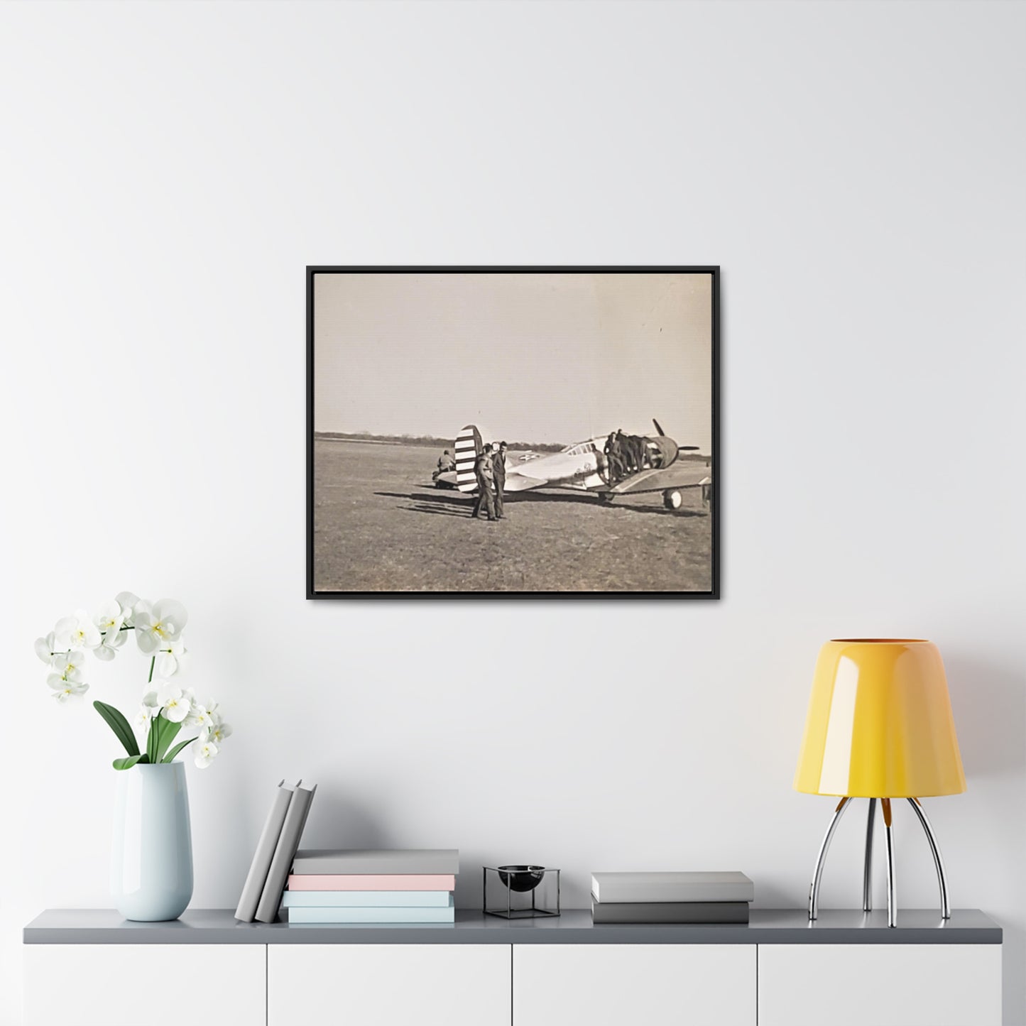 Army Pursuit Plane Ames Airport 1939 Gallery Canvas Wraps, Horizontal Frame