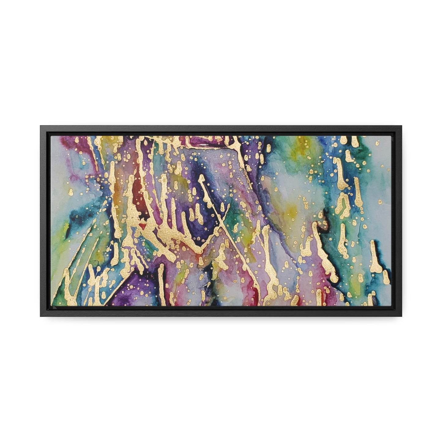 Purple Rain Gallery Canvas Wraps, Horizontal Frame