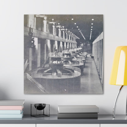 Boulder Dam Powerhouse Canvas Gallery Wraps 24″ x 24″ 1.25"