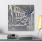 Boulder Dam Powerhouse Canvas Gallery Wraps 24″ x 24″ 1.25"