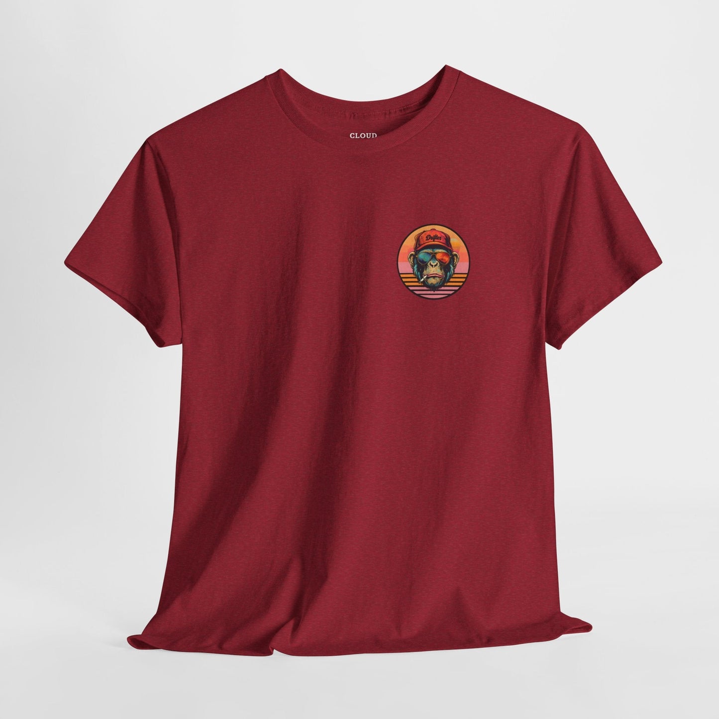 Retro Monkey Graphic T-Shirt - Unisex Heavy Cotton Tee