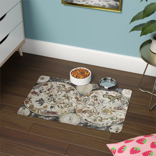 Sky Map Pet Food Mat (12x18)