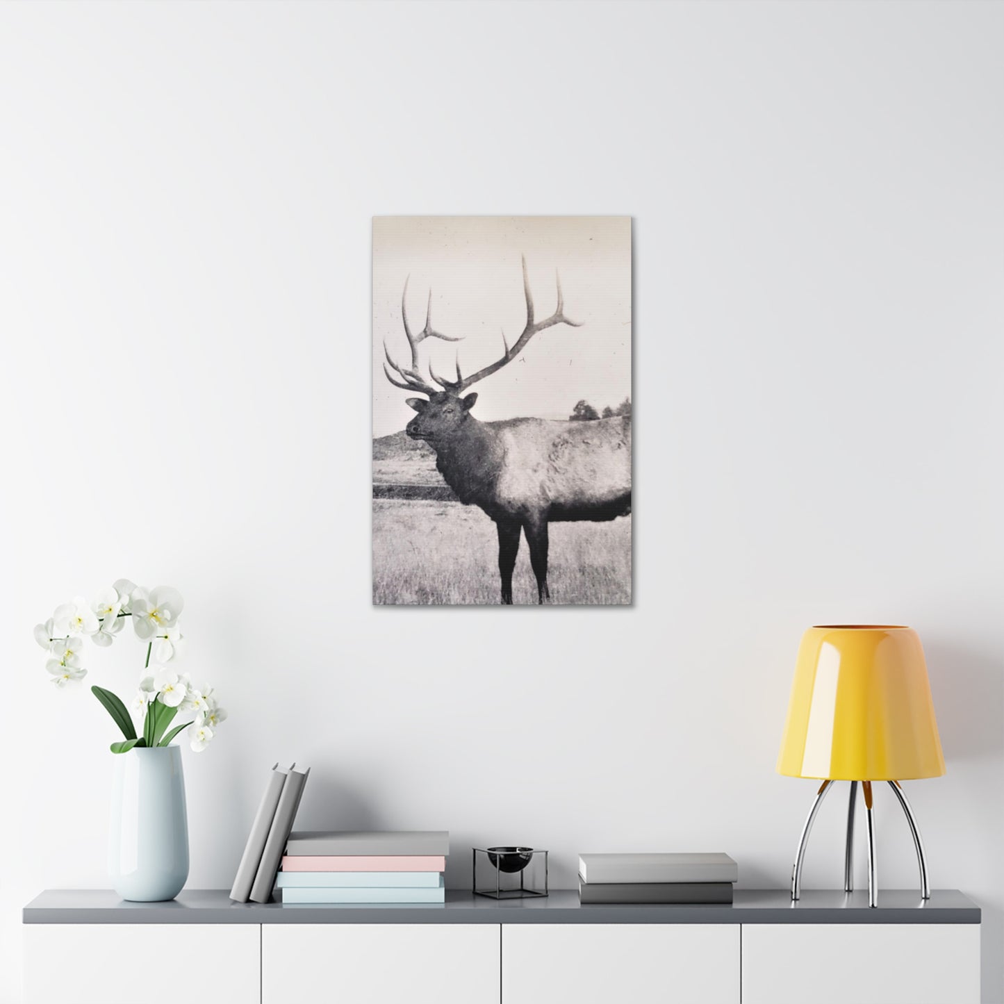 Yellowstone Bull Elk Canvas Gallery Wraps