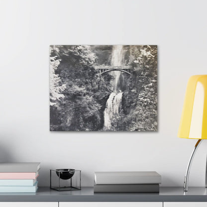 Multnomah Falls Oregon Canvas Gallery Wraps 20″ x 16″ 1.25"