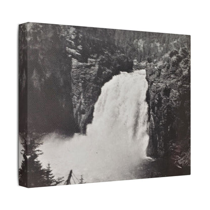 Upper Falls Yellowstone Satin Canvas Stretched