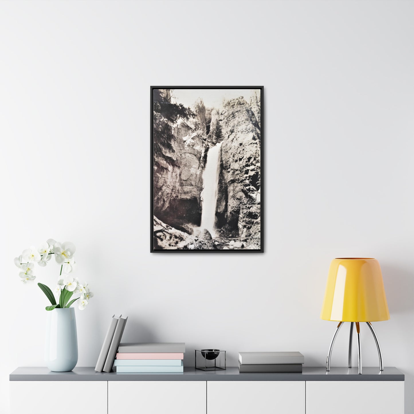 Tower Falls Yellowstone Gallery Canvas Wraps, Vertical Frame