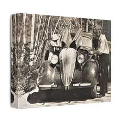 After The Black Hills 1939 Satin Canvas Stretched
