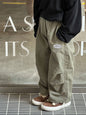 Boys Straight Casual Cargo Pants Light green