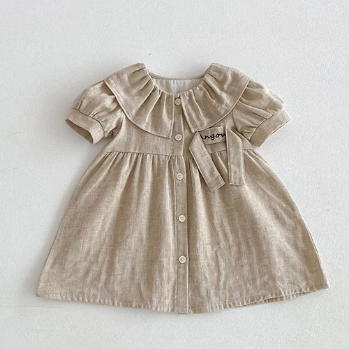 Baby Sleeveless Princess Dress beige